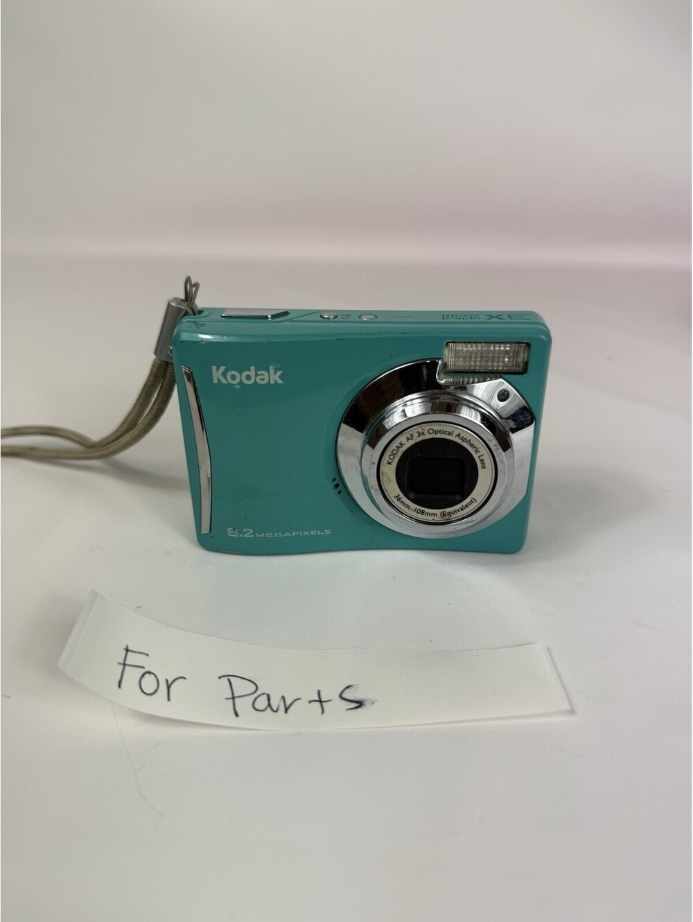 Kodak EasyShare C140 8.2MP Digital Camera - Teal Blue Aqua For Parts